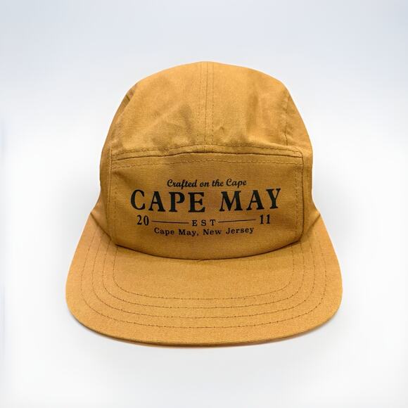 Cape May Brewing Co Mens Brown 5 Panel Adjustable Strapback Hat Cap - Picture 1 of 8